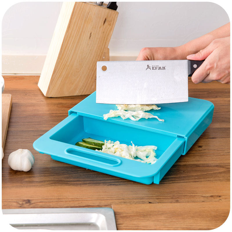 Multifunction Kitchen Chopping Cutting Board Vegetable / Meat Tool & Draining Basket - Home & Stuff Shop