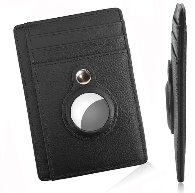 AirTag Leather Wallet – Slim RFID Anti-Theft Card Holder for Men - Home & Stuff Shop LLC