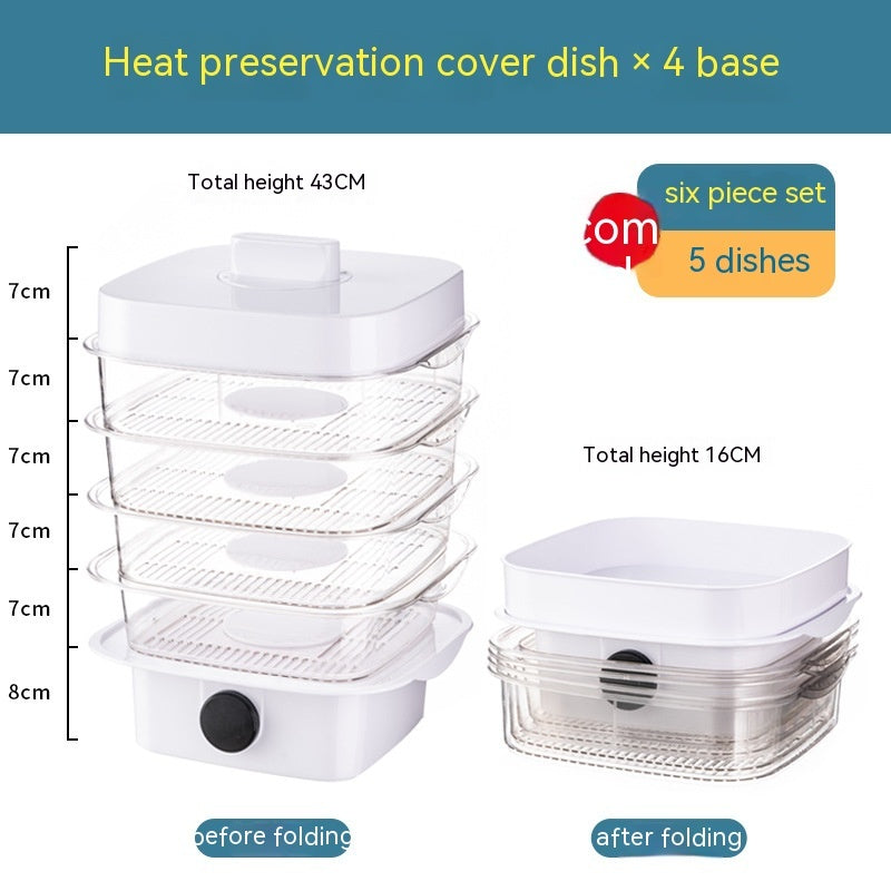 Multi-layer Dish Cover for Heat Preservation Kitchen Gadget