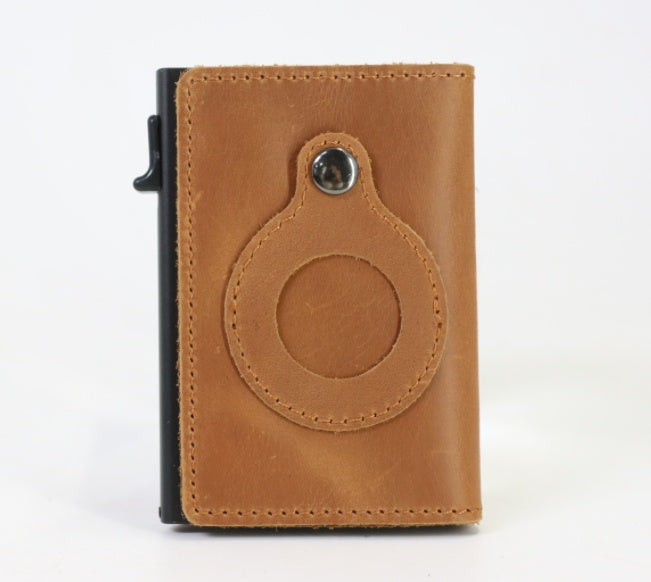 AirTag Leather Wallet – Slim RFID Anti-Theft Card Holder for Men - Home & Stuff Shop LLC