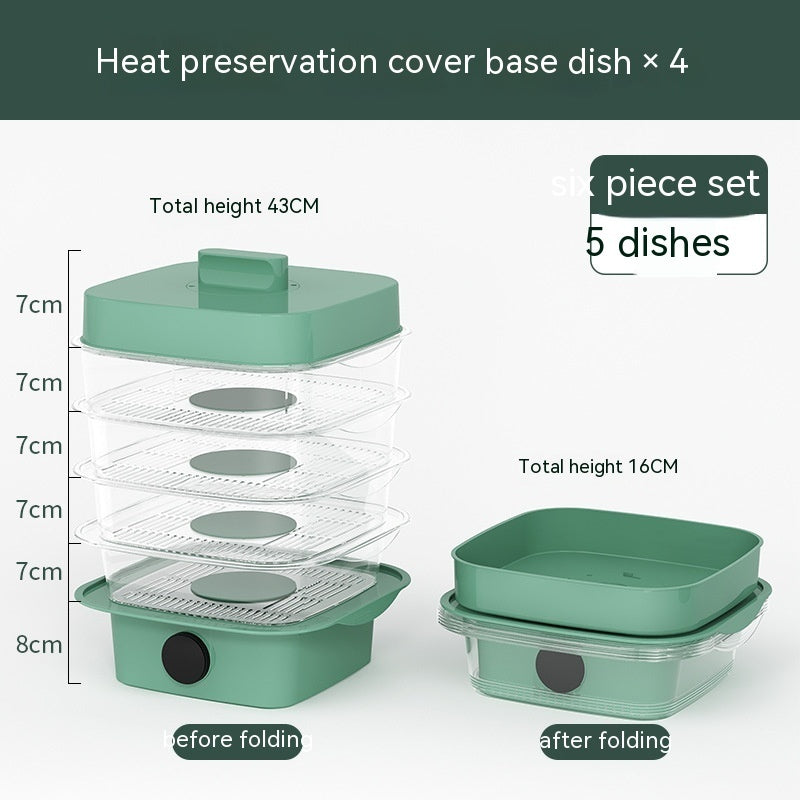 Multi-layer Dish Cover for Heat Preservation Kitchen Gadget