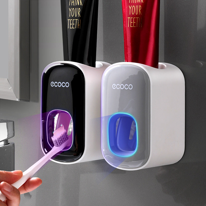 Bathroom Wall Mounted Automatic Toothpaste Holder Accessory Set Dispenser - Home & Stuff Shop