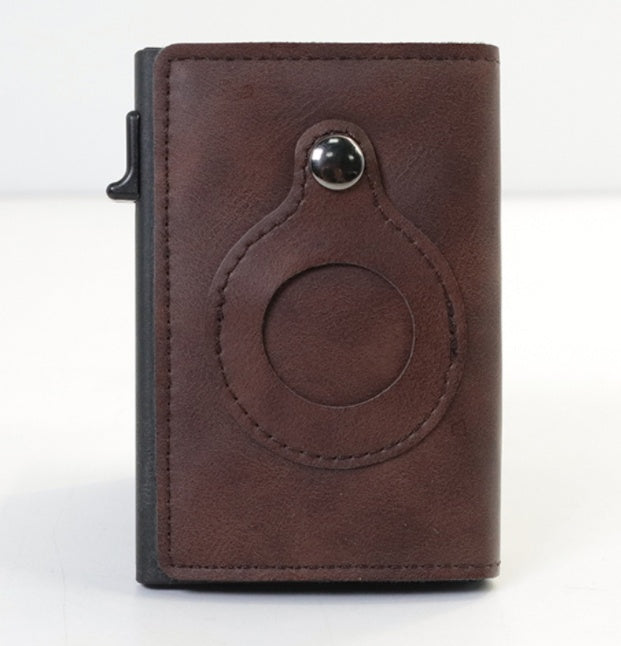 AirTag Leather Wallet – Slim RFID Anti-Theft Card Holder for Men - Home & Stuff Shop LLC