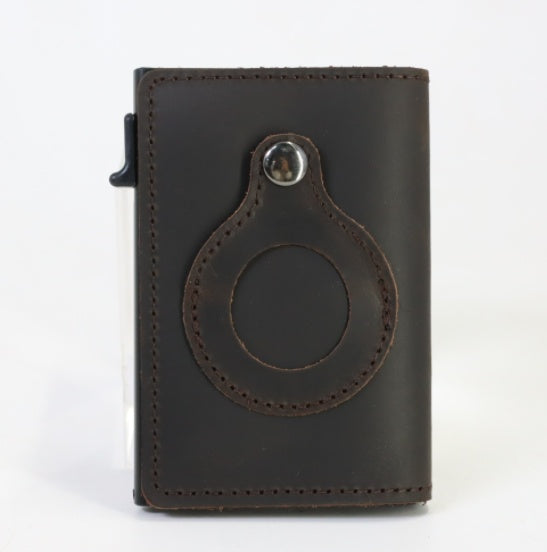 AirTag Leather Wallet – Slim RFID Anti-Theft Card Holder for Men - Home & Stuff Shop LLC