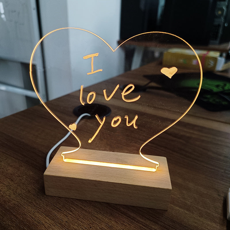 LED USB Message Board Lamp – Creative Night Light with Pen, Perfect Gift for Kids & Loved Ones - Home & Stuff Shop LLC