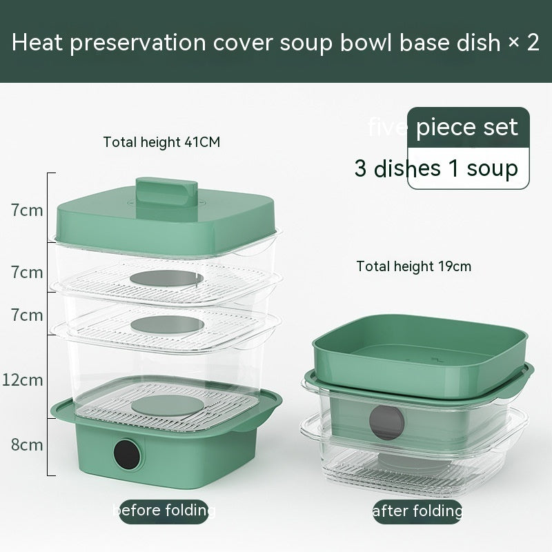 Multi-layer Dish Cover for Heat Preservation Kitchen Gadget